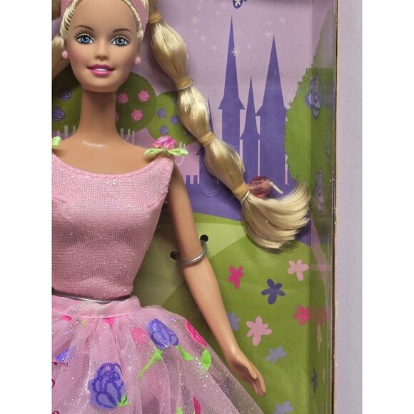 Rose Princess Blonde Barbie Doll Mattel 2000- New In Box - Picture 4 of 16